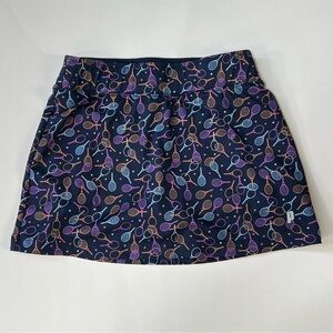 Prince Kids Skirt with Blue and Purple Racket Print